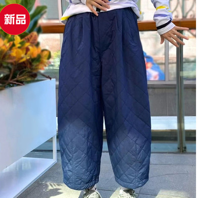 2022年素然专比新品秋冬女绗棉梭织布宽松阔腿萝卜裤A0223PA31