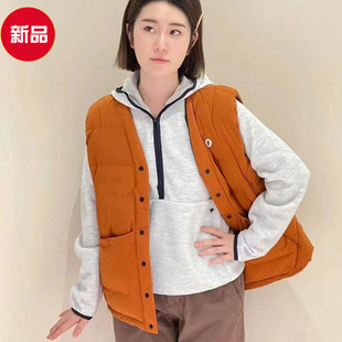 2022冬新素然迷运动空气感双面素然羽绒服背心马甲A0223DO06