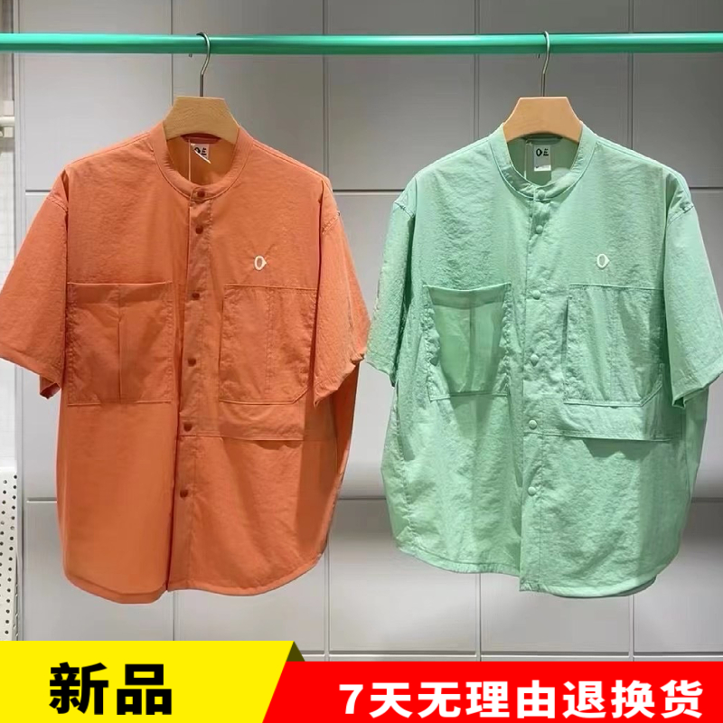 2024素然夏薄尼龙短袖衬衫