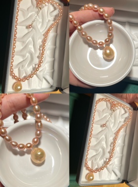 天然淡水珍珠仙女巴洛克项链