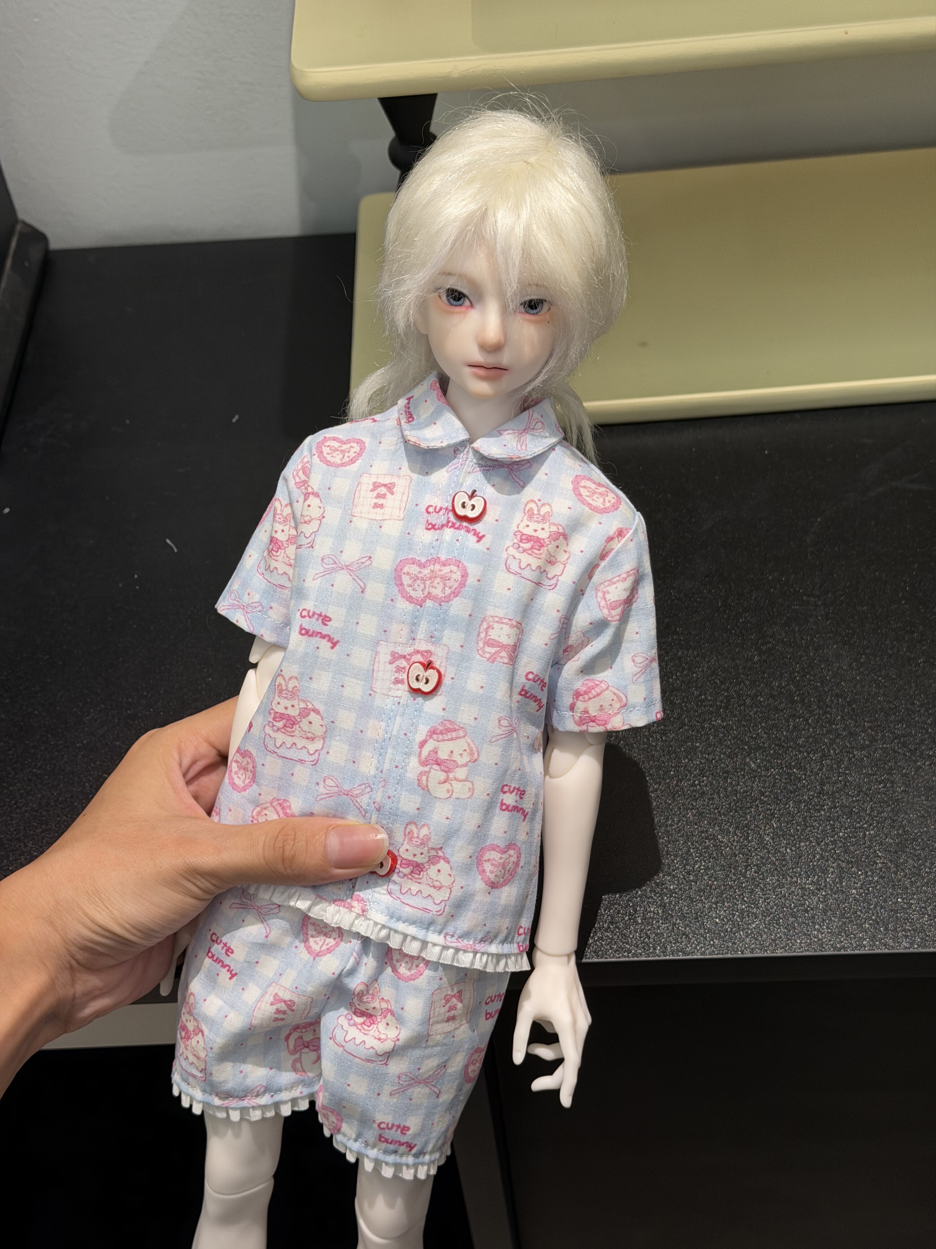 日常感BJD娃衣四分睡衣大四衣服男女bjd4分短袖睡衣6分家居服特六图片