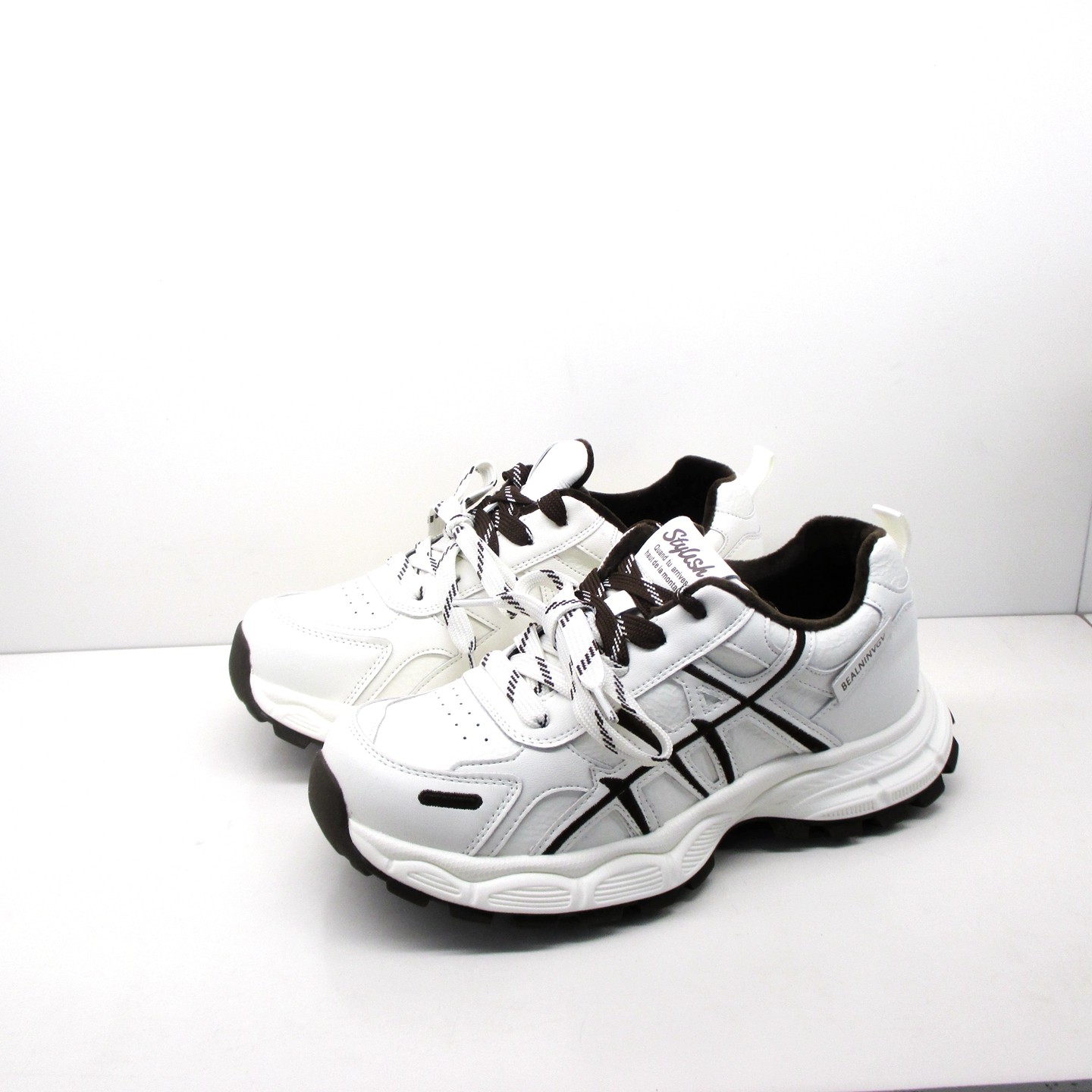 女大码加肥41一43冬季加绒老爹鞋