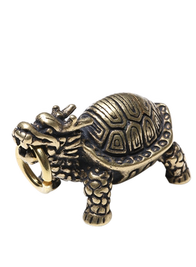 创意手工金属铜龙龟玄武龟复古挂