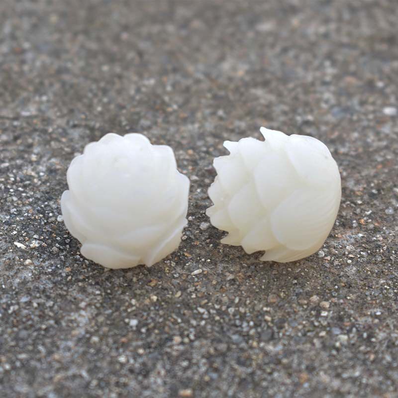 同款白菩提根五层莲花 雕刻莲花 菩提根散珠配件DIY饰品