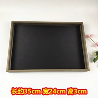 Внешний вид цвета хаки + черный внутренний (матовая кожа), длина около 35*ширина 24*высота 3 см.