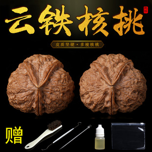 云南野铁核桃异型三棱生命之源佛肚厚壳文玩金蟾蛤蟆头盘手捻把件