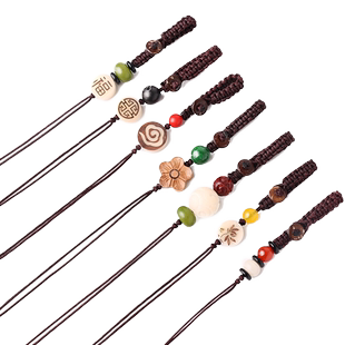 手工编织钥匙链绳子平结带扣线包包挂件半成品DIY饰品配件挂链圈