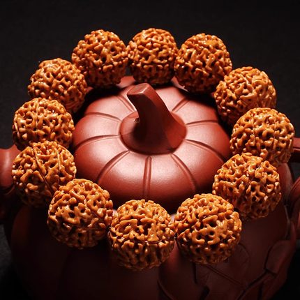 大金刚菩提手串男士满肉金刚菩提子佛文玩珠手链男女7七8八瓣念珠