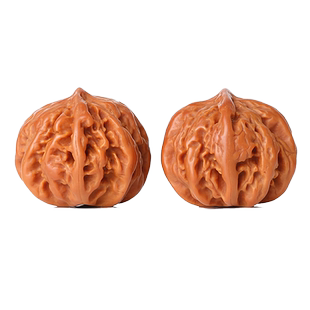 文玩粗筋核桃圆灯笼手捻儿小秋子把件米字底八棱疙瘩拧花纹狮子头