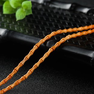 橄榄核雕刻小竹节散珠节节高diy串手链项链佛珠配挂件隔珠钥匙扣