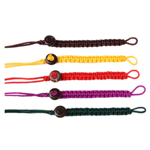 钥匙扣链挂件绳子小玉线编织平结带扣线平扣DIY饰品配件挂链圈