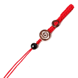 手工编织菩提根祥云钥匙链挂件绳子平结带扣线DIY饰品配件挂链圈