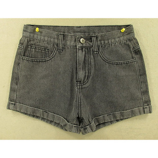 牛仔短裤 热裤 女25码 包邮 K201 高腰卷脚单品洗水KHCO特价 8653