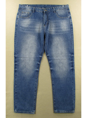 19-98607/N108*牛仔裤男38码厚实大码加长外单直筒KHCO包邮