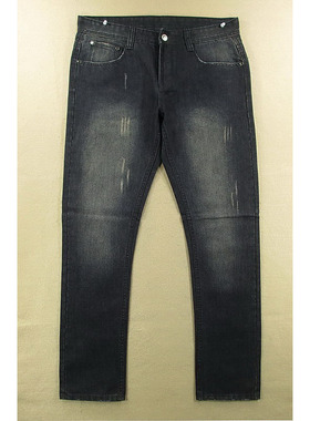 14-98607/N108*牛仔裤男33码厚实修身直筒洗水单品KHCO包邮