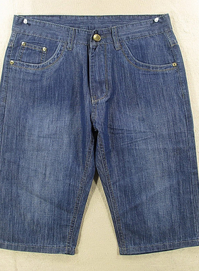 03-5907/W209*牛仔裤男中裤30码欧版薄款透气低腰修身五分裤包邮