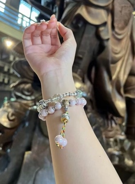 杭州香积 代请 流通处 爆款香灰瓷系列香灰瓷粉灰马卡龙手串手链