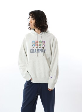 代购潮牌正品日版冠军宽松可爱休闲公仔卡通连帽卫衣男春C3-Z106