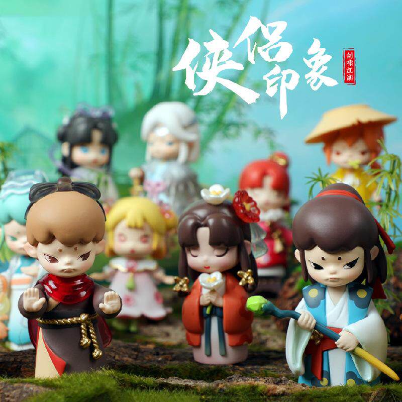 侠侣印象古装武侠潮玩盲盒娃娃国风少年系列美丽可爱网红国风手办