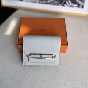 爱马仕淡金扣小钱包二手奢侈品包