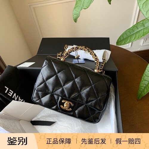 24b黑金麻花方胖子单肩斜挎包
