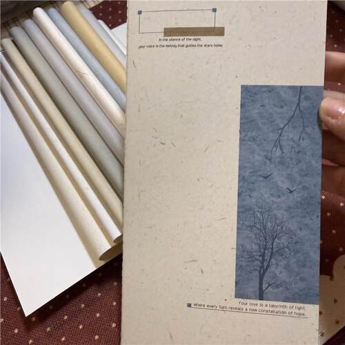 牒纸社-《沉寂之蓝》TN手帐本特种纸40页