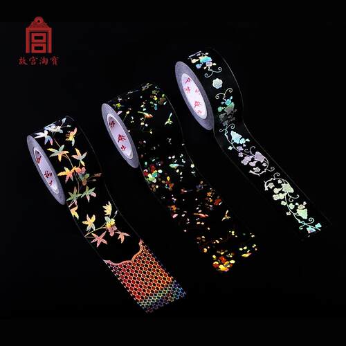 故宫淘宝胶带分装暗黑里的绚烂-故宫百宝嵌和纸胶带贴口红胶带