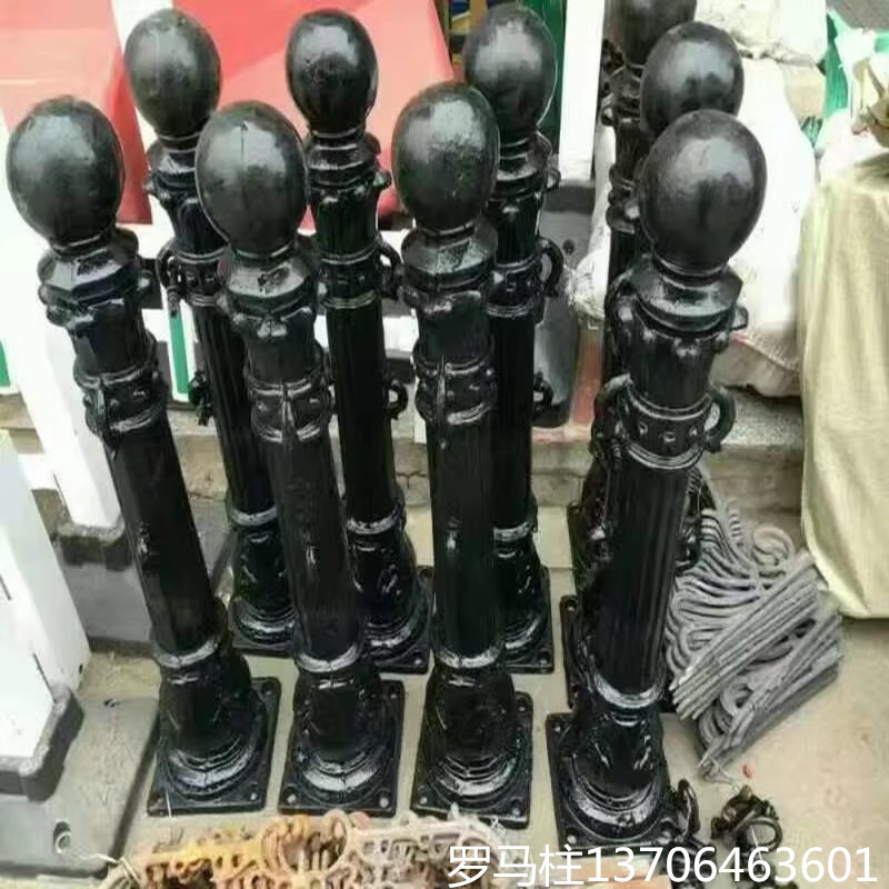 铸铁罗马柱欧式柱子铝合金铁艺生铁栏杆河道景观广场围栏玛钢栅栏