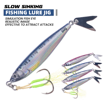 高品质铁板路亚饵夜光带鱼