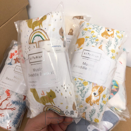 出口muslin纱布70%柔软吸水盖毯
