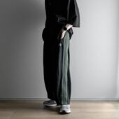 track蝴蝶裤 男HD大码 宽松休闲阔腿裤 needles os日系宽松灯笼裤 ins