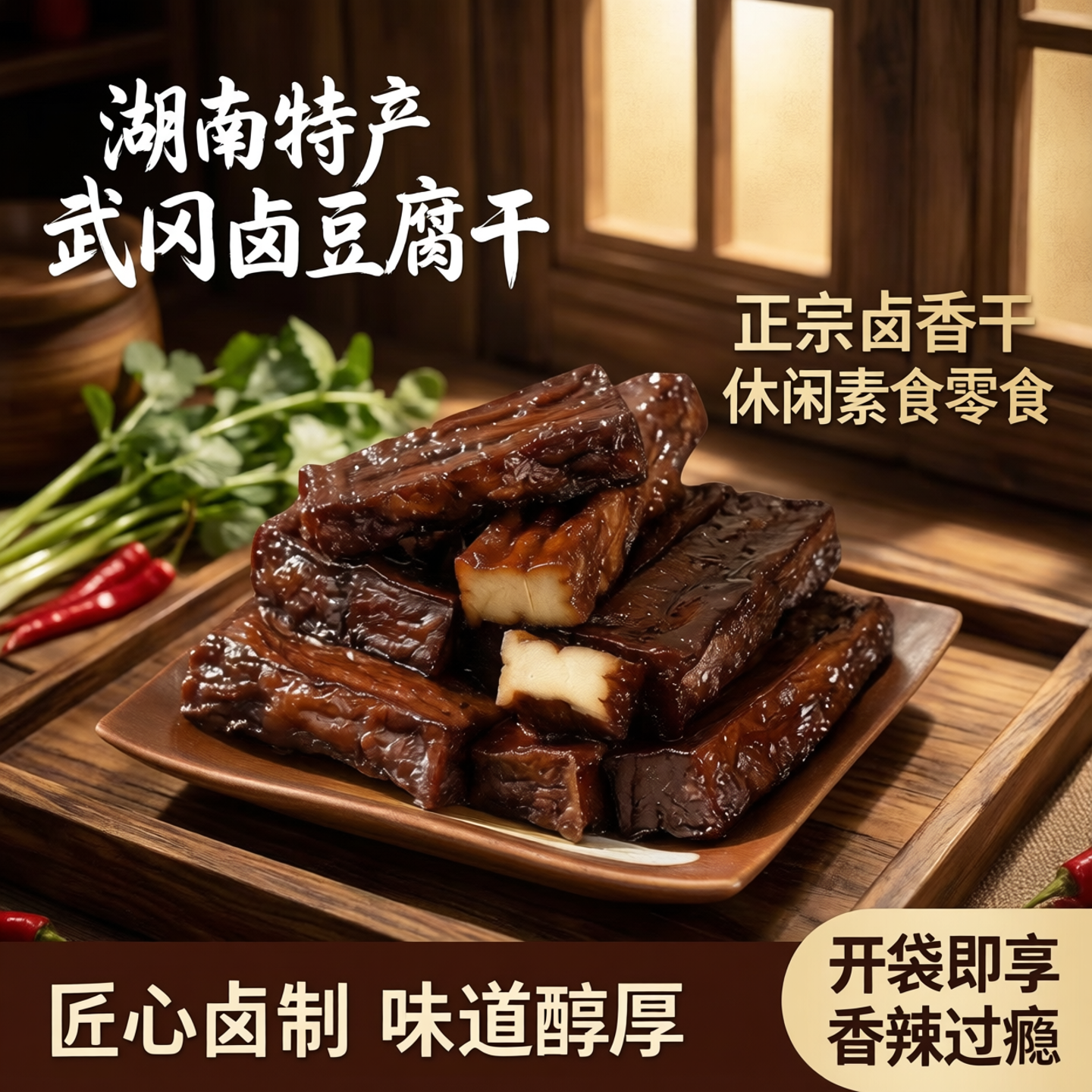 湖南特产正宗武冈卤豆腐干豆干制品卤香干休闲素食零食小吃卤菜