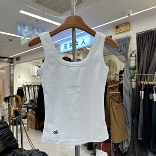 YUANXI元熙263019-1正品春季新款韩系刺绣卡通马背心打底衫女上衣