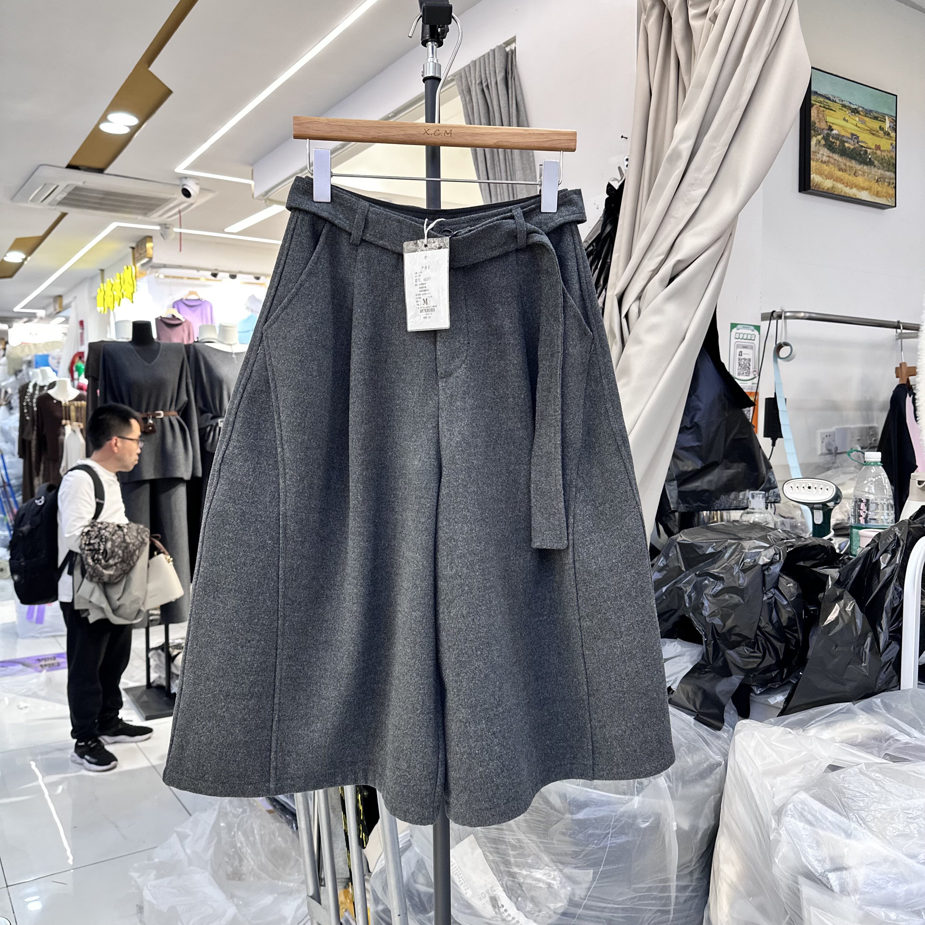 TUBUYU土布鱼8597休闲阔腿裤