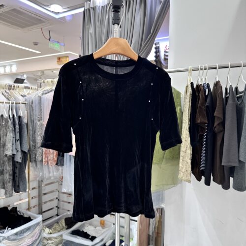 YZOY63270正版丝绒T恤衫上衣