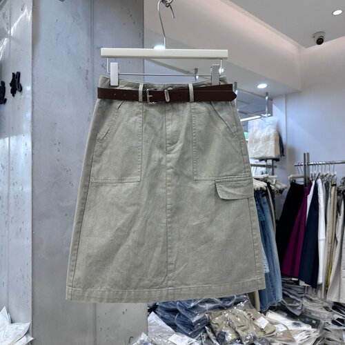 WUZHINVHAI物质女孩工装半身裙