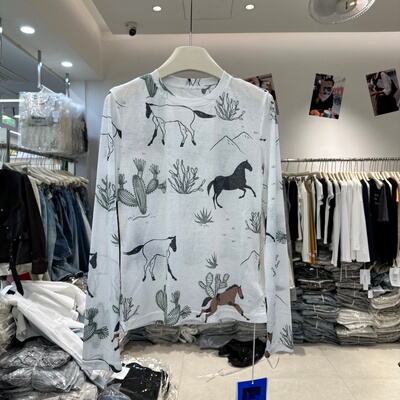 FANKO梵蔻8098印花长袖上衣