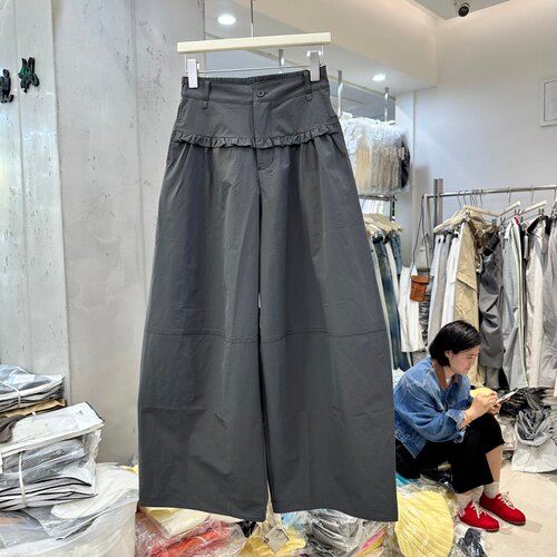 FANKO梵蔻3728木耳边阔腿裤