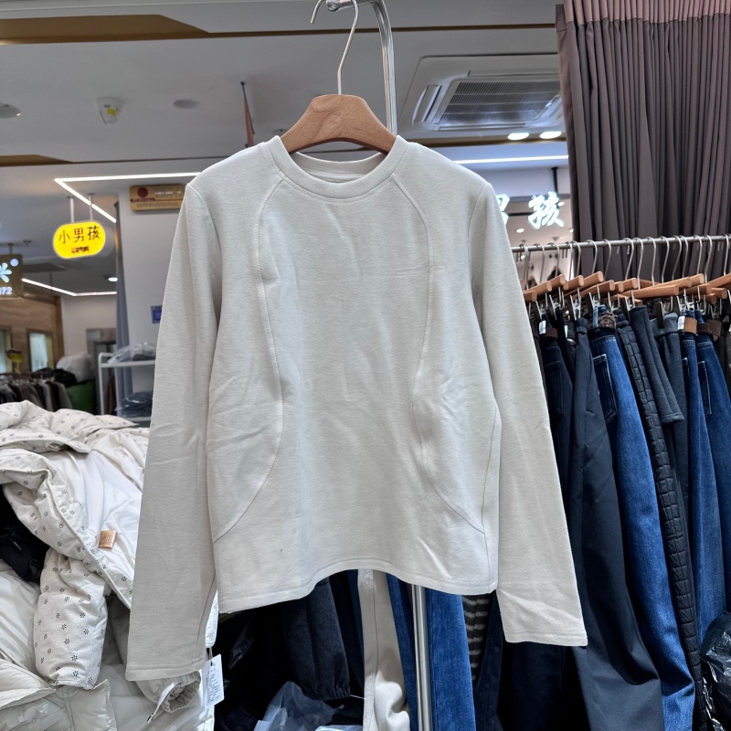 YHS壹禾色91862韩系德绒T恤衫