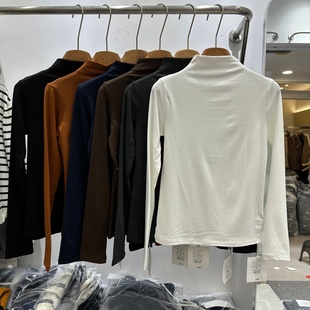 冬季 新款 韩版 YUANXI元 加绒T恤打底衫 3正版 高领纯色光版 女 熙3072