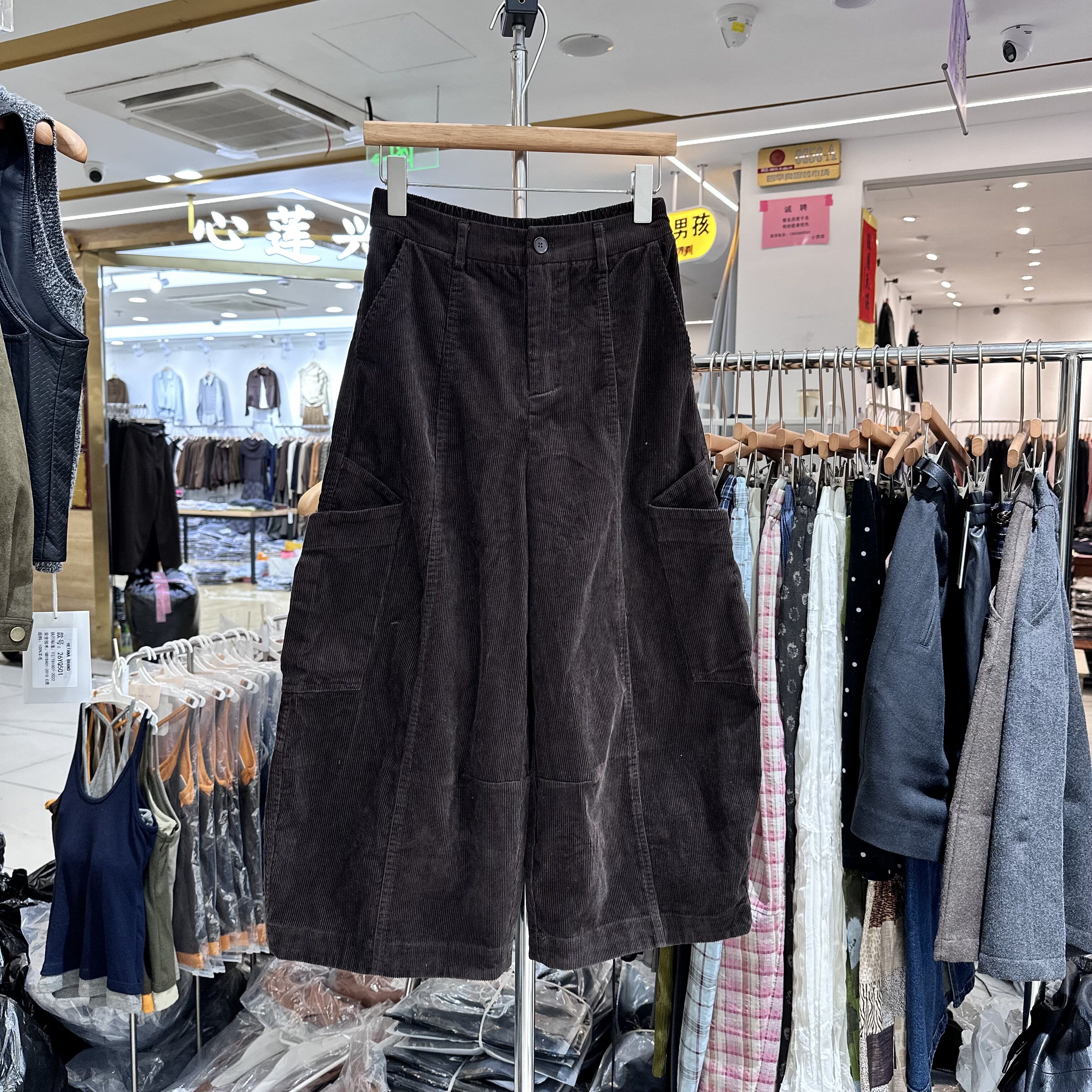 TIDINGA缇町58019-1灯芯绒休闲裤