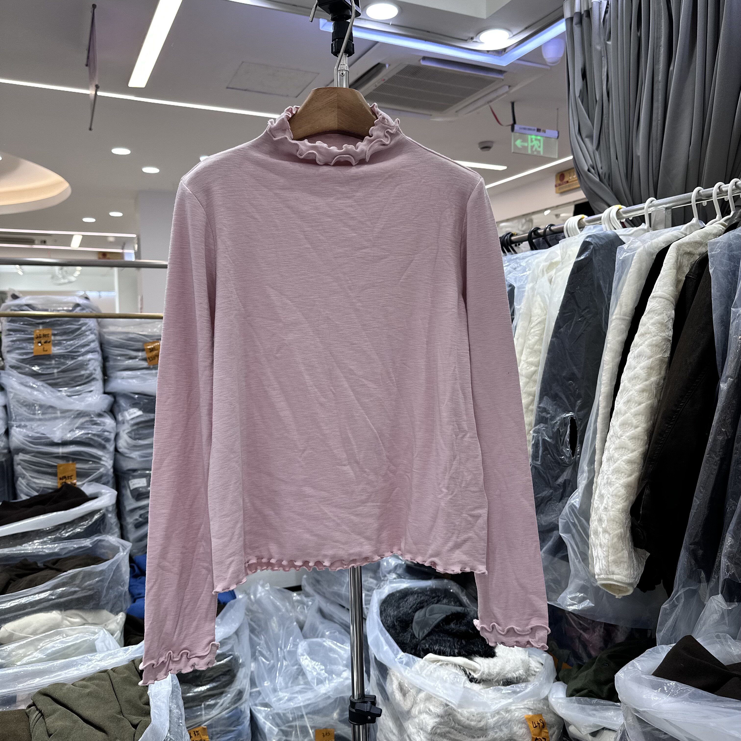 YZOY66181木耳边T恤上衣