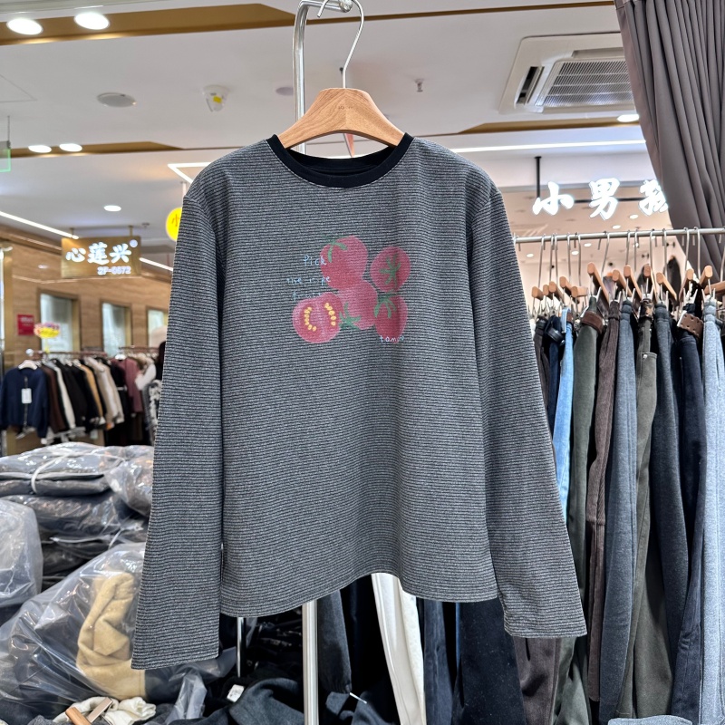 YHS壹禾色91818韩版条纹T恤衫