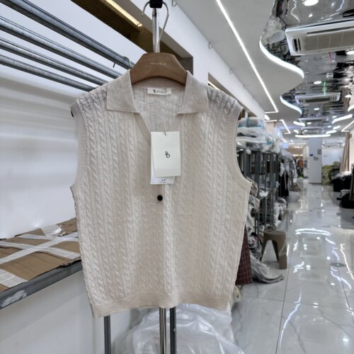 BD缤典66520正版冰麻针织背心
