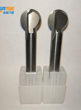 新品非标定制整体硬质合金2刃棒棒糖球刀R9*16.48*D10*90L铝用