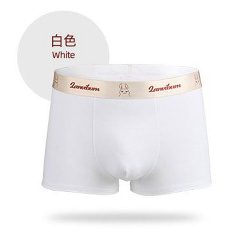 lanvibum男生棉质舒适抗菌平角裤
