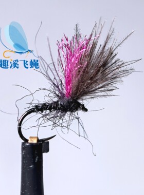 原色目印CDC摇蚊 飞钓干式毛钩飞蝇钓马口溪哥白条