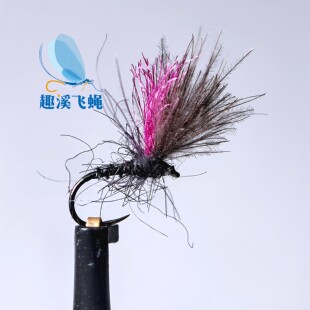 原色目印CDC摇蚊 飞钓干式毛钩飞蝇钓马口溪哥白条