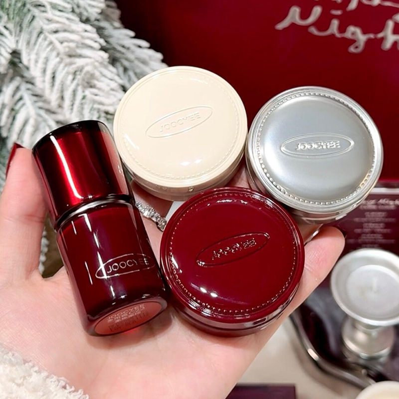 Joocyee酵色正好微醺唇颊冻腮红膏多用霜四色眼影灵感妆容盘日常
