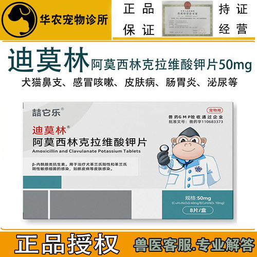 迪莫林兽药阿莫西林犬猫抗生素